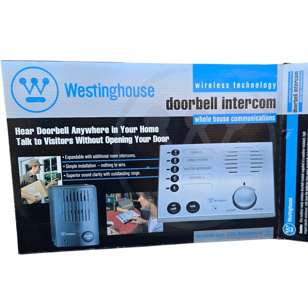 Westinghouse Wireless Doorbell Intercom Whole House Communication System new old